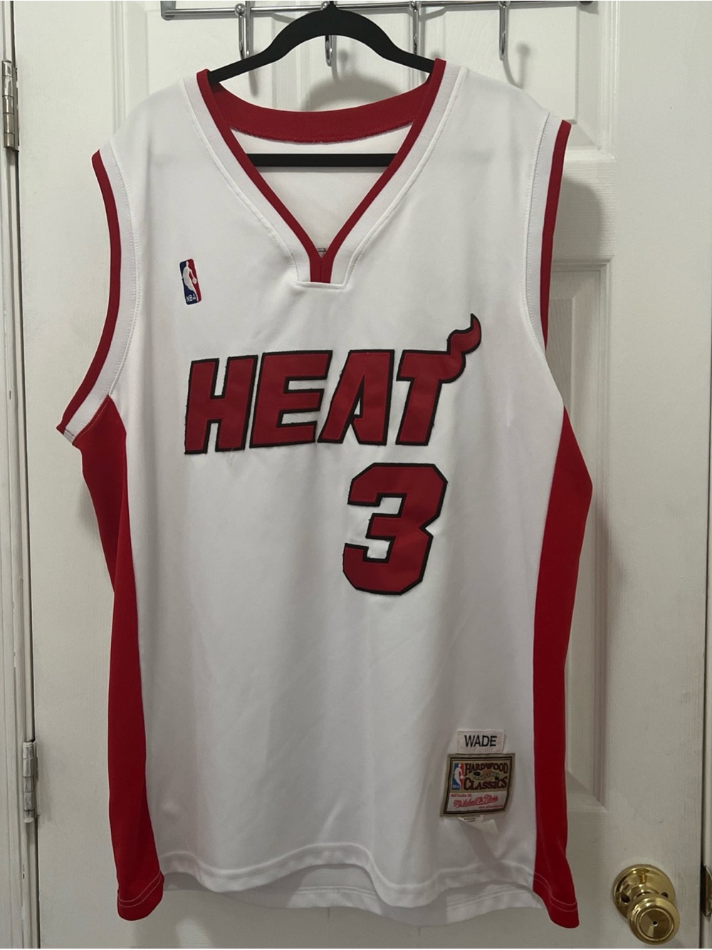 Heat #3 (Grass Hopper) Wade Hardwood Classics Jersey (Mitchell & Ness) Size 52